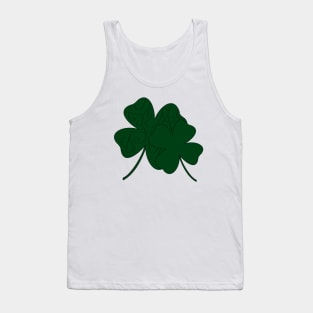 Double Luck Four Leaf Clovers Tank Top